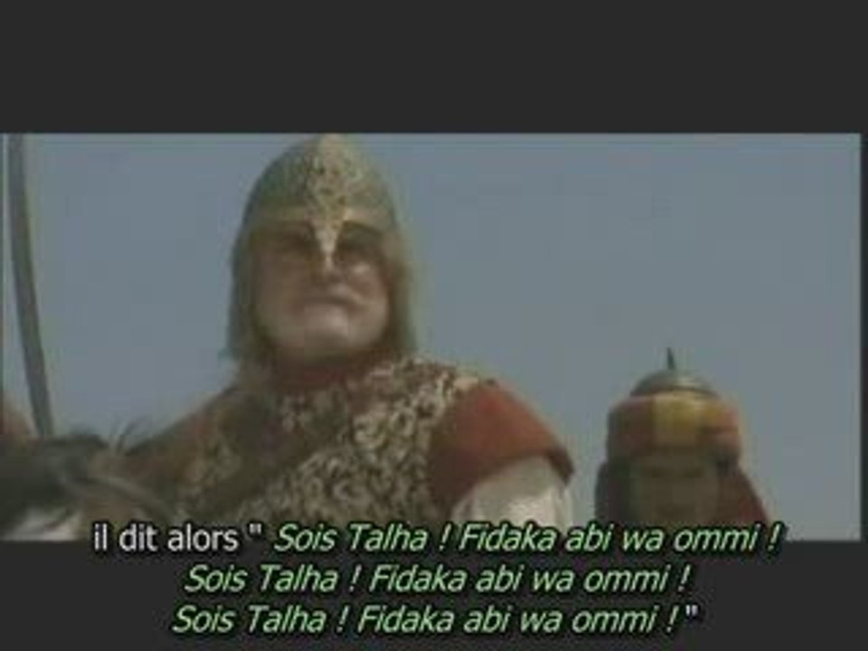 Sahabi: Talha et les compagnons défendant le prophète.