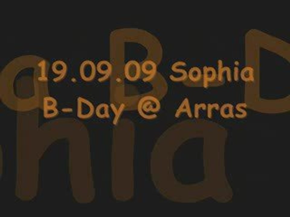 sophia b-day