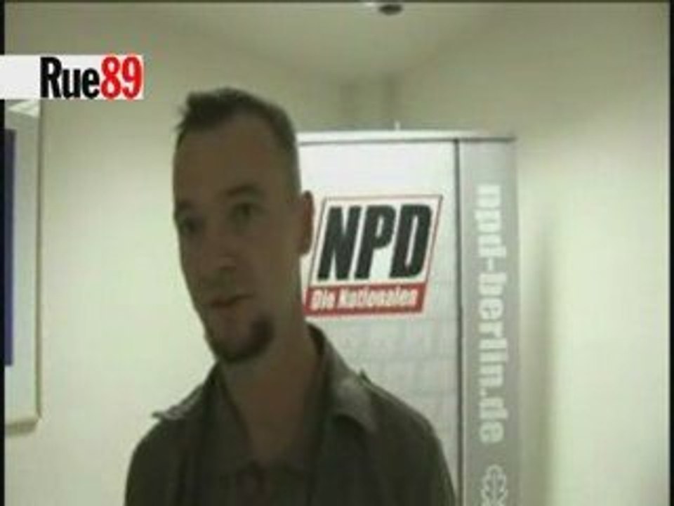 Interview du leader du NPD à Berlin pour Rue89