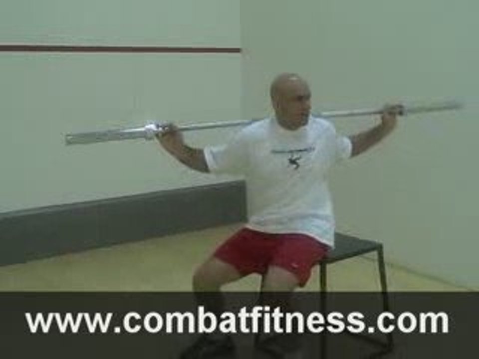Seated Barbell Twists