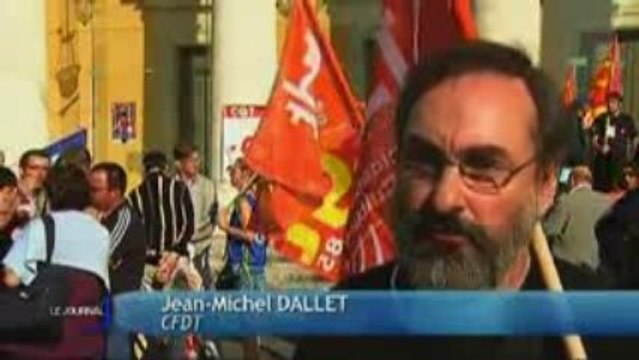 Grève des postiers à La Roche-Sur-Yon