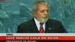 El presidente brasilero Luis Inacio Lula Da Silva en la ONU