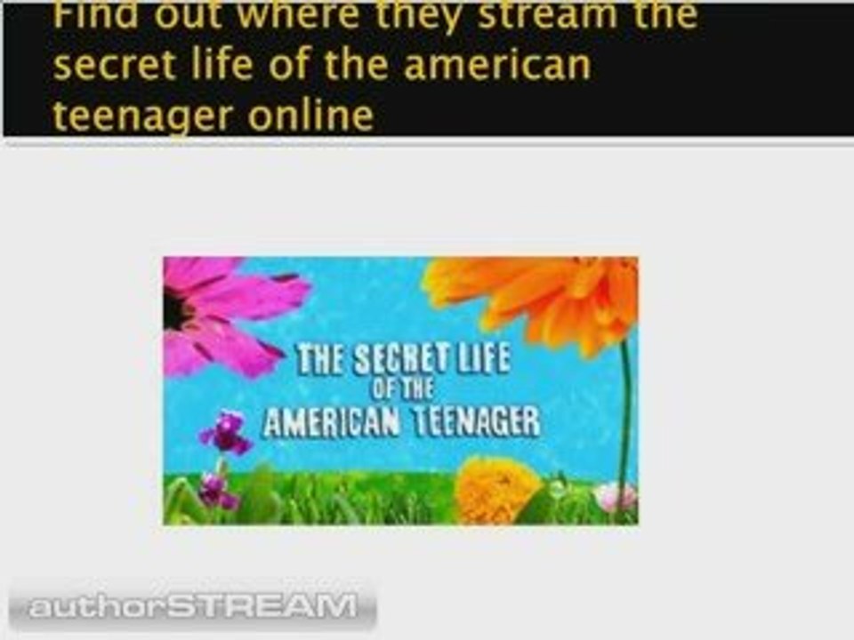 Watch the secret life of the american teenager