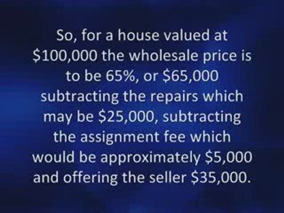 Expert Real Estate Tips - The 65% Rule