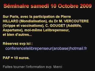 LLP   Seminaire le 10 Octobre 2009 sur Paris