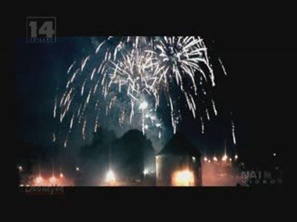 Feu d'artifice du 14 juillet  Baume les  Dames & Besançon