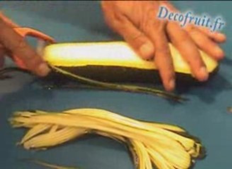 Julienne de courgette