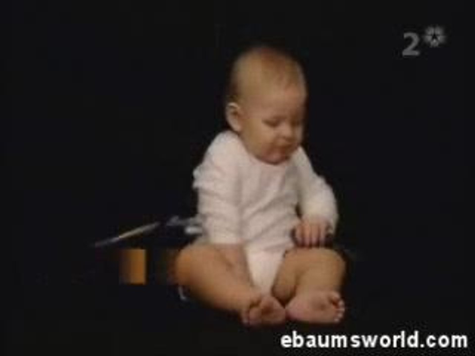 Humour bébé batteur