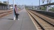 L'arrivée du train en gare de Brest
