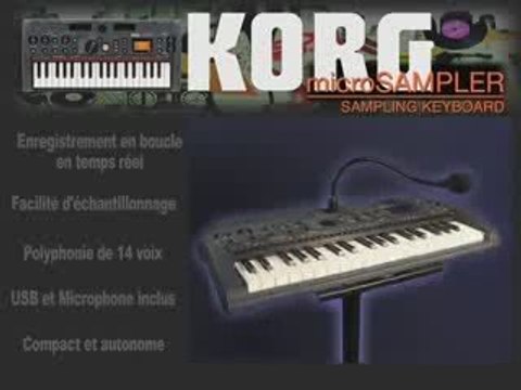 Korg Microsampler par la boite noire