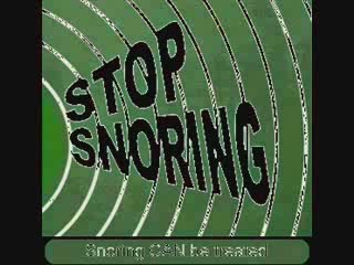 Snoring - tissues at the top of airways touching