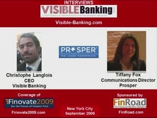 Prosper - Finovate09: Interview w/Tiffany Fox, Comms Dir