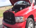 Dodge RAM 1500 HEMI quad cab LARAMIE 2005 rouge #368-269