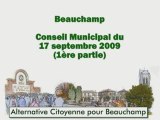 Beauchamp CM du 17 septembre 2009 (1ère partie)