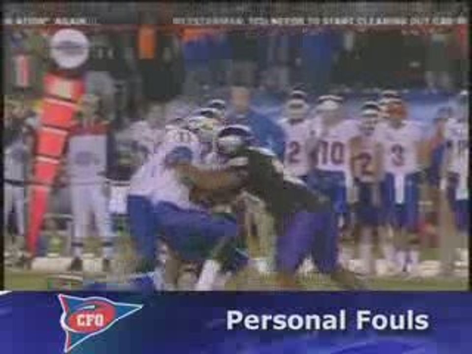 2009 NCAA Personal Fouls - Football