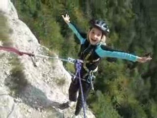 via ferrata avec Tamara