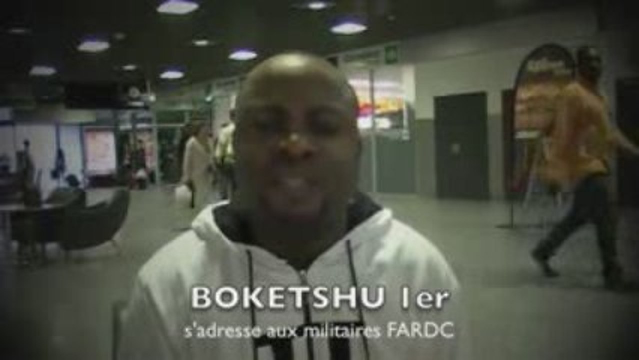 Boketshu 1er parle aux militaires FARDC et aux Congolais
