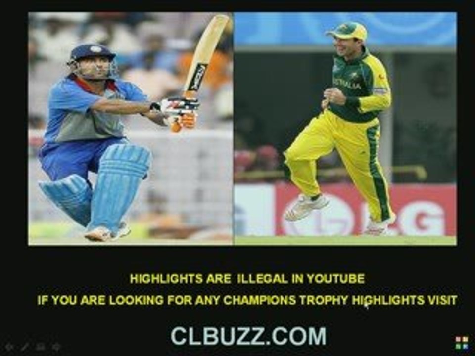 Champions Trophy 2009 Highlights India vs Australia