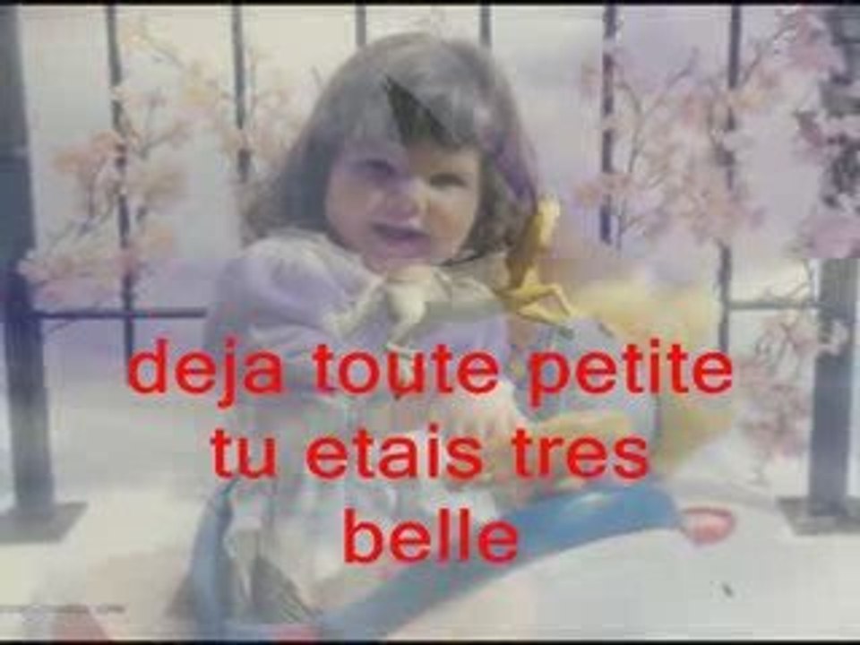 pour ma fille que j'aime