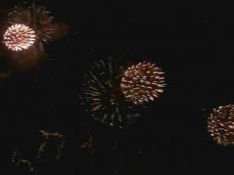 Feu d'artifice Carcassone 14 Juillet 2007