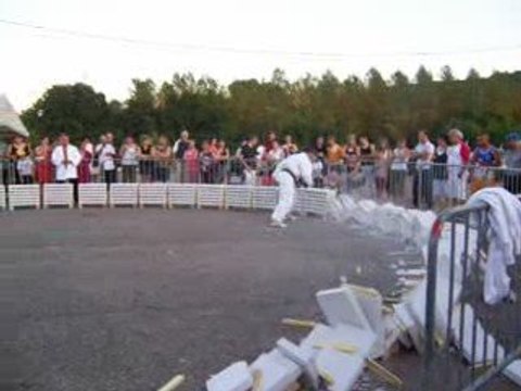 KARATE CASSE DE 245 PARPAINGS EN 45 SECONDES PAR JF KREUZER