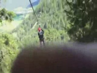 3 person on the Zip Line