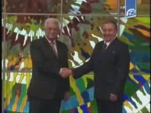 Recibe Raul a Presidente Palestino Mahmud Abbas