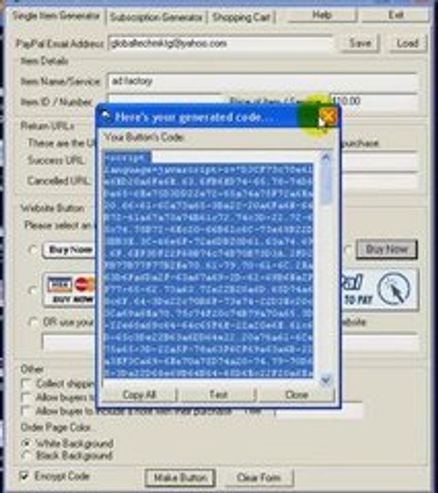Paypal Paylock Generator Video