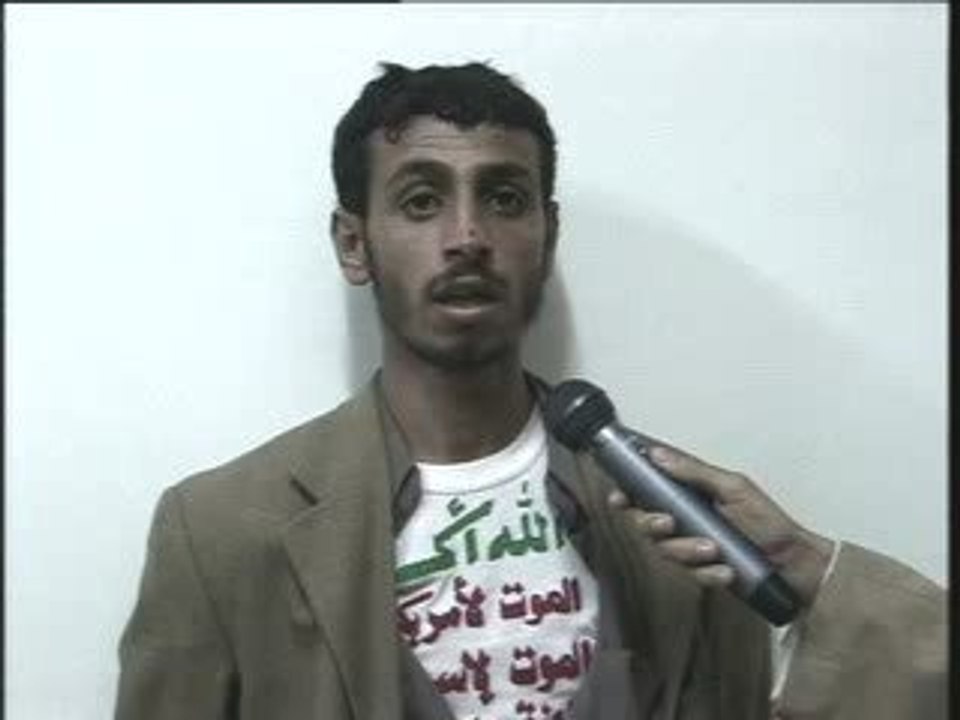 أحد الإرهابيين يقول ان الرسول وحسين الحوثي واحد