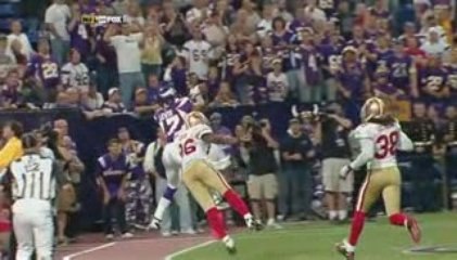 Brett Favre’s game winning touch down against the 49ers
