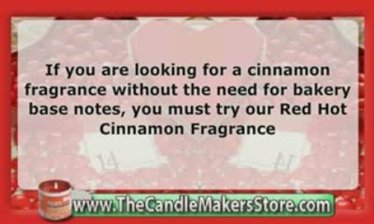 Candle Fragrance Oil:  Red Hot Cinnamon Fragrance