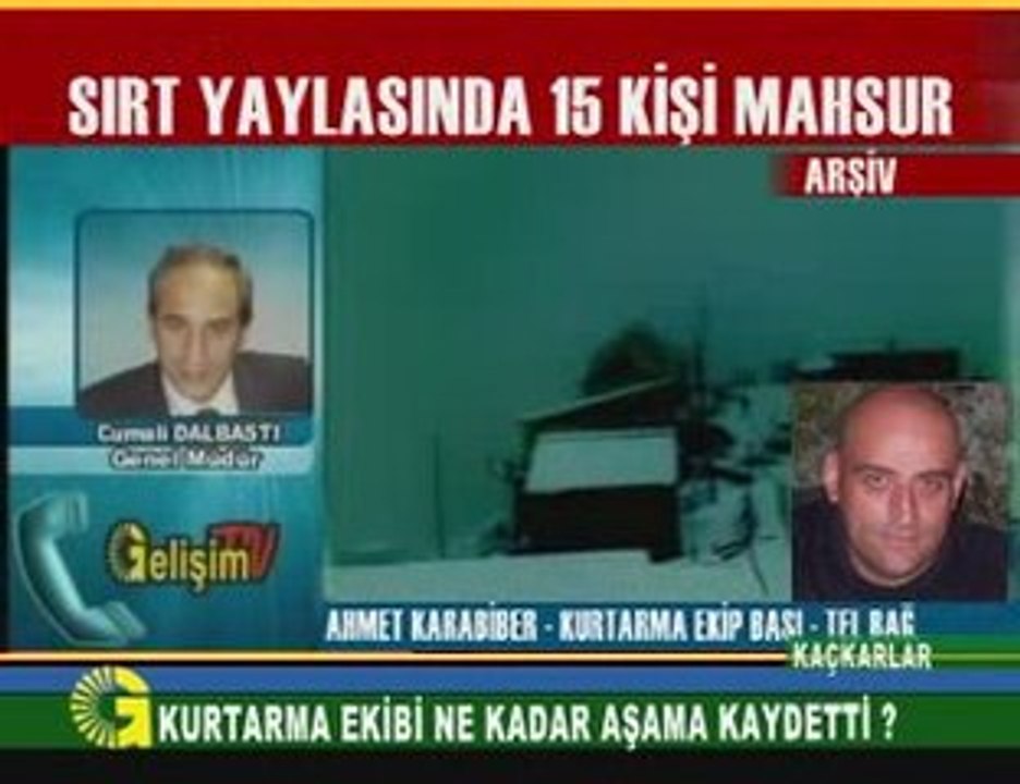 kurtarma ekibi tel bağlantısı