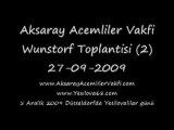 Aksaray Acemliler Vakfi Wunstorf Toplantisi 1-2