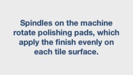 Polished stone tile flooring