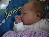 Addie Sucking Her Thumb at 1 Week Old