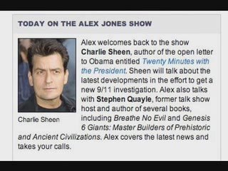 Charlie Sheen Interview with Alex Jones on September 29, 2009