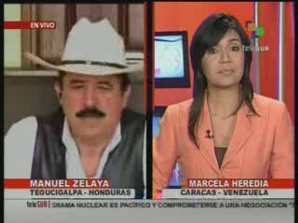 Entrevista Manuel Zelaya desde embajada en Brasil