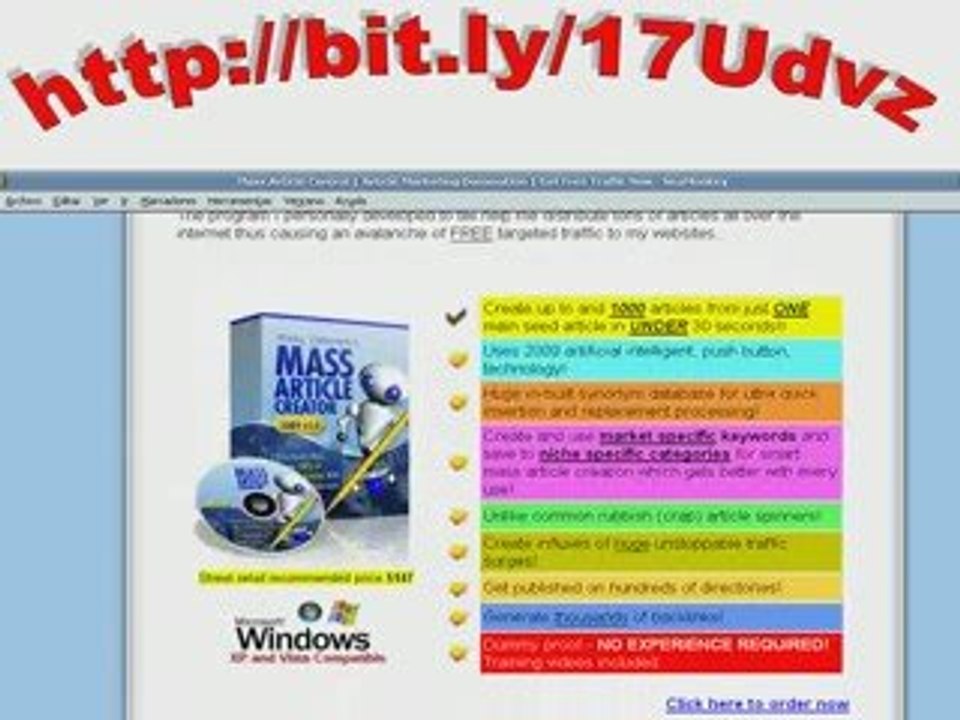 Mass article creator