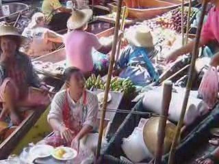 marché flottant Bangkok