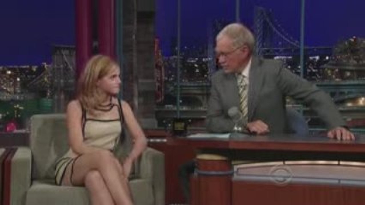 Emma Watson The Late Show with David Letterman 08 07 2009
