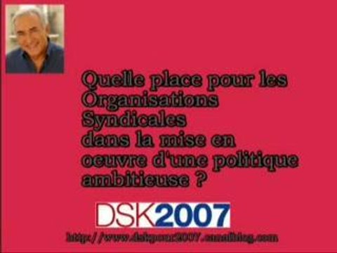 DSK- place des organisations syndicales