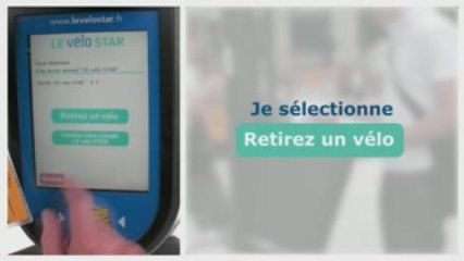 Utilisation du service le vélo STAR