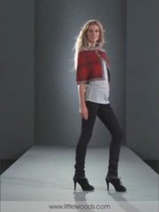 Fearne Cotton - CHECK KNIT CAPE
