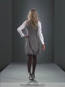Trinny & Susannah - HERRINGBONE PUFFBALL DRESS