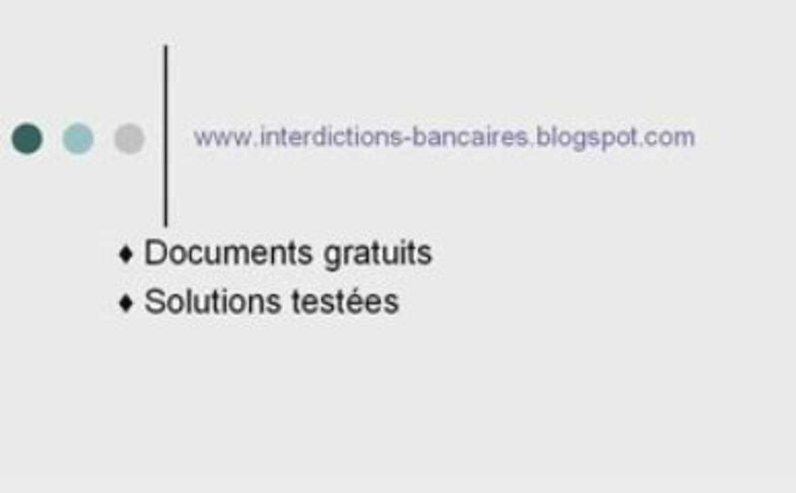 Interdictions Bancaires