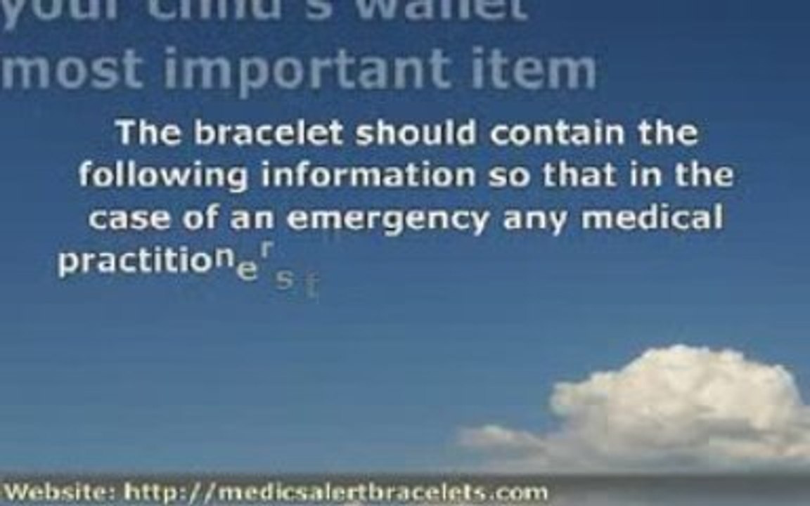 Kids Medical Bracelets for Food Allergies