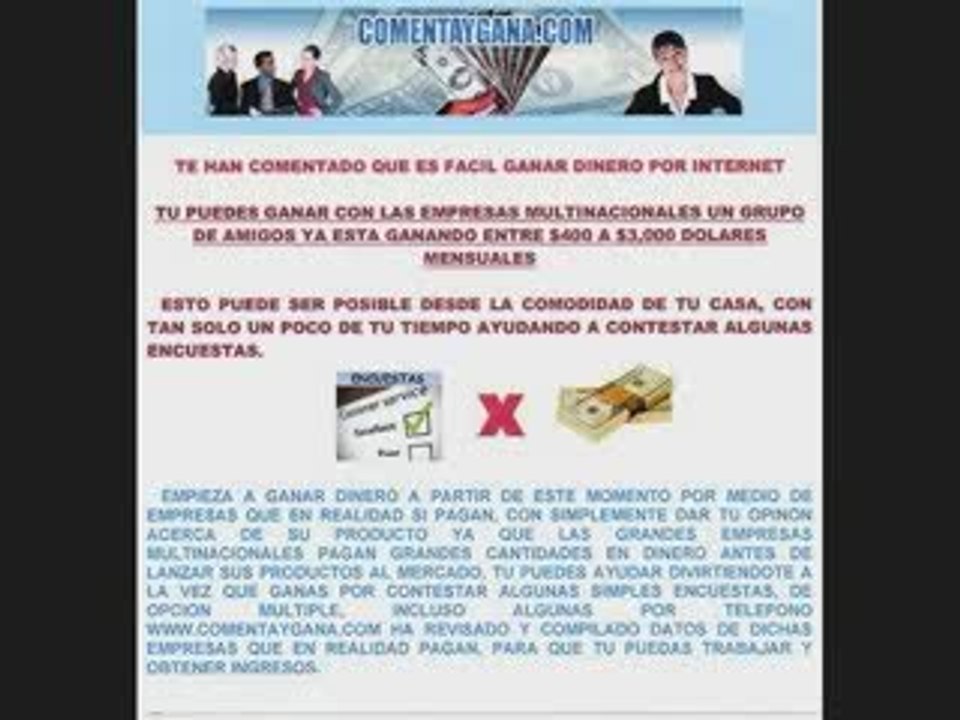 Trabajo en Casa para Ganar Dinero en Internet (Empleo)GRATIS