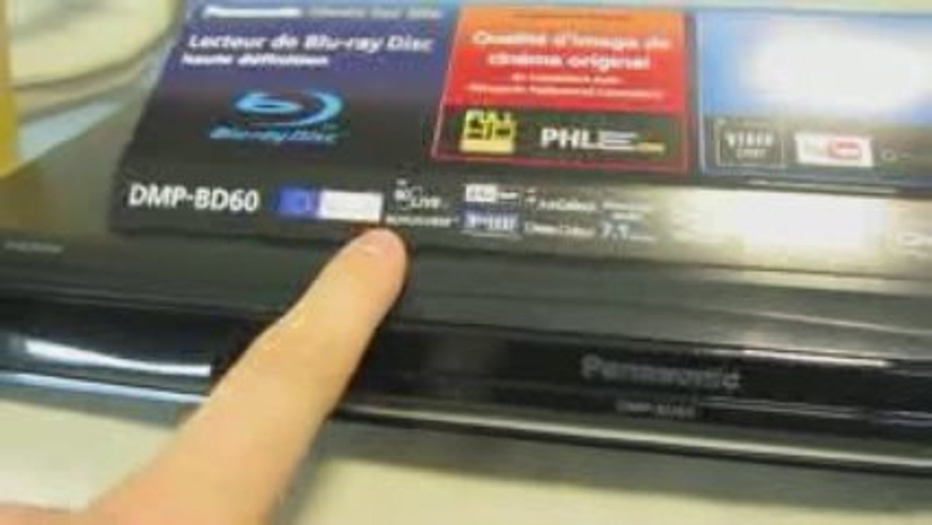 Panasonic DMP-BD60 : lecteur Blu-ray profile 2.0 - Vidéo Dailymotion