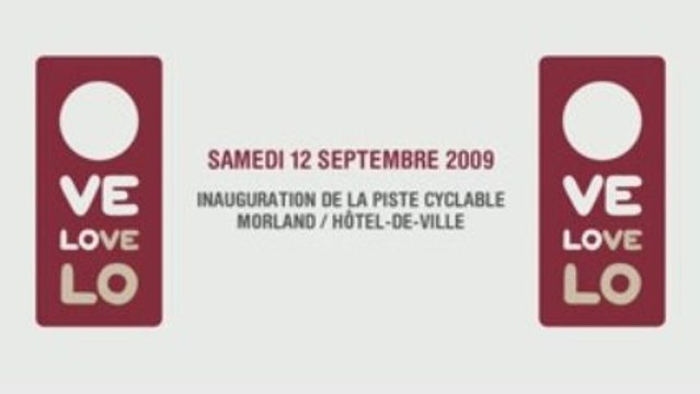 Inauguration de la piste Cyclable Morland//Hôtel-de-Ville
