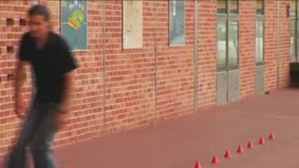 Olivier Herrero, champion international de roller free style